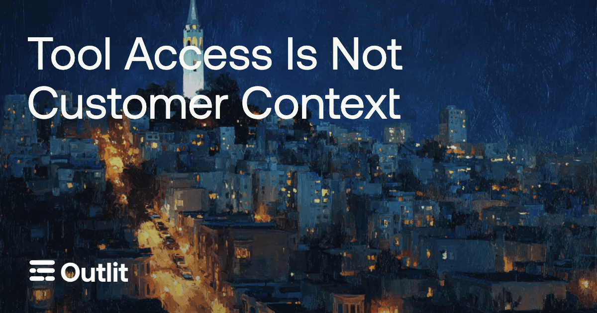 Your Agent Has Tools. It Still Doesn't Know the Customer.